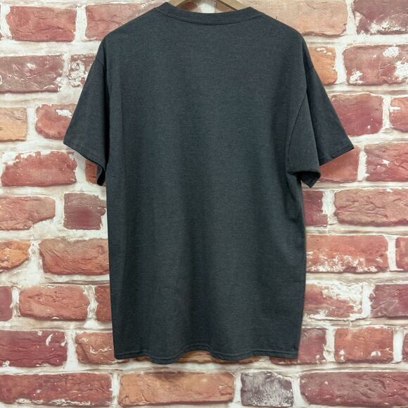 Disney T Shirt Women's Men's Large Gray Genius Grumpy Snow White Seven 7 Dwarfs - Picture 4 of 8